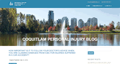 Desktop Screenshot of coquitlampersonalinjurylaw.com